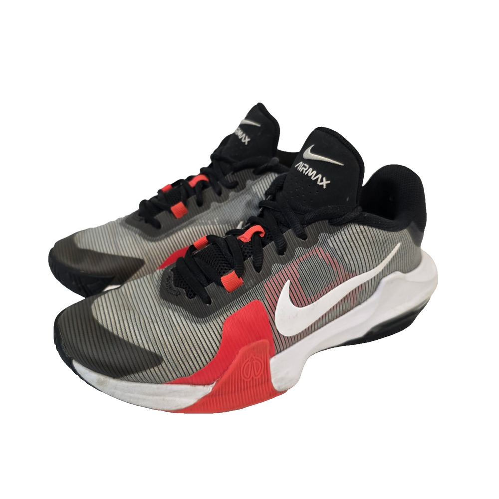 Nike Air Max Impact 4 Black Crimson Basketball Shoes Mens SZ 8.5 DM1124-005